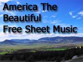 Free Sheet Music To America The Beautiful