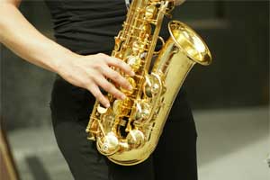 Alto saxophone practice
